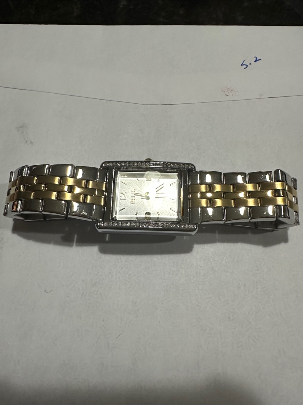 Relic Two-Tone Silver and Gold Women’s Bracelet Watch